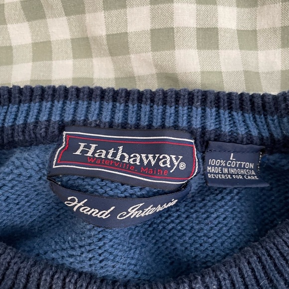 Vintage Navy Golf Sweater Women’s M/L - Picture 2 of 4